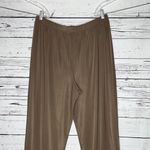 Susan Graver  Style NWT Size XL Brown Lustra Knit Pull On Ankle Pants Photo 1