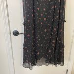 City Chic  Black Floral Ruffle Tiered Maxi Dress Plus Size XL 22 Feminine Garden Photo 3