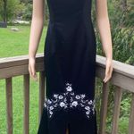 Niki Livas black high low bandeau dress Photo 1