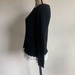 Charter Club  La Vie L’ Amour Lace Hem Sweater Sz XS NWT Photo 6