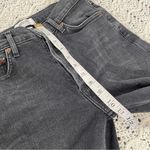 AGOLDE Nico High Rise Slim Jeans Distressed Crop Denim Black (Size 25) Photo 6