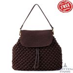 The Sak Women's Sayulita Crochet Backpack Brown Women's Bag Photo 4