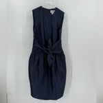 barney's new york Blue Barney's Cocktail or Semi-Formal‎ Cotton and Silk Sleeveless Dress size 8 Photo 1