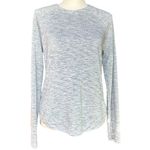 Athleta Mindset Sweatshirt Sweater Top Marl Grey Heather Sz S Photo 3