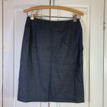 Talbots  Petites Heritage Italian Wool Blend Skirt Gray Size 2‎ Stretch Academia Photo 1