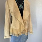 Dialogue Rare 90s/Y2K 100% Leather Suede Penny Lane Jacket Medium Women's Boho Fall Photo 2