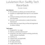 Lululemon Run: Swiftly Tech Racerback Tank Heathered Tender Violet Size 6 Photo 11