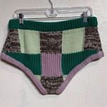 For Love & Lemons Green Plaid High Waist Finley Short Sz L NWT Size L Photo 10