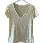 J.Crew Vintage Cotton V-Neck Lime Yellow Short Sleeves T-Shirt S #1229 Photo 0