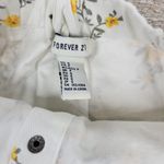 Forever 21  Denim Floral Babydoll Dress Small White Button‎ Down Y2k Cottagecore Photo 1