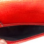 Loewe Red Textured Leather Shoulder Tote Bag Vintage Spain Authentic Luxury Photo 10