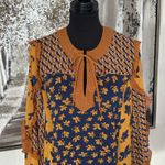 CAbi Harmony Blouse Floral Mix Prints Riot Balloon Sleeves Bohemian Blouse - XS Photo 6