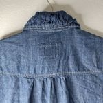 Live a Little  S Chambray Snap Zip Front  Shacket Top Work Shirt Photo 1