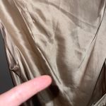 Saloni Jen Silk High/Low Sleeveless‎ Formal Maxi Dress Gold Women's Size US 6 Photo 5