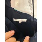 Trina Turk Ace Blue Floral Sheath Halter Dress Photo 3