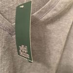 Wild Fable Women's Waffle Boxy Crop Shirt Top Size Large Gray Photo 1