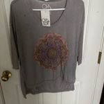 Chaser Gray Tee with Mandala Design Photo 1