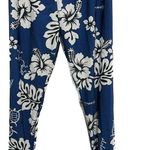 CANDICE ELSA Sexy Fitness Spandex Leggings, Blue w White Floral Print (XL Photo 1