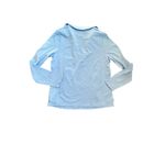Boden Long Sleeve Collared Polo Shirt Light Blue Cotton Blend Women's Size S NWT Photo 6