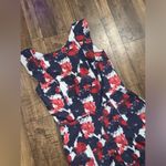 Reiss  floral red blue jumpsuit luxury designer fall boho classic designer formal Photo 4