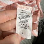 Lavender Field NWT Striped Tie Front Top Size Large Photo 4