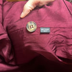 Ellen Tracy Vintage Cashmere Wool Button  80s Maxi Jacket Coat Plum Large Purple Photo 6