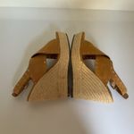 Report Wedge Sandals Caden Espadrille Studded Tan Platform Peep Toe Boxed Sz 7 Photo 5