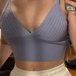 ZARA Light Blue Crop Tank Photo 0