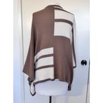 Brochu Walker  Alpaca City Poncho Cape Brown/Cream One Size Photo 3