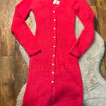 Jessica Simpson  Sweater Dress Long Sleeve Pink Size Large Knit NWT Photo 0