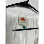 Farm Rio  White Pineapple Embroidered Long Sleeve Boho Blouse Size Large Cotton Photo 2