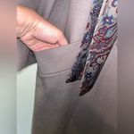 VINTAGE Alorna 100% Wool Coat with Scarf | Pockets | Fully Lined Paisley Print Brown Size undefined Photo 7