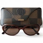 Fendi Vintage Y2K  Oval Sunglasses Blonde Black FF Logo Made in Italy Old Money Photo 0