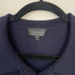 Top Shop Short Sleeve Navy Blue Sweater ~ Preppy Academia ~ Women’s Size 12 Photo 2