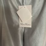 Max Mara  Gray Silver Silk Textured Polonia Pant Band New NWT 14(US) 44(IT) Photo 5