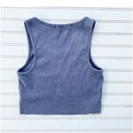 Forever 21 Gray Tan Graphic Crop Tank Top Photo 1