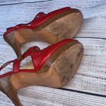 Nanette Lepore Nanette Leopard Studs red Heels. Size 7.5 Photo 6