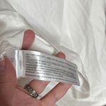 Abercrombie & Fitch White Asymmetrical One Sleeve 100% Cotton Blouse Size XS Photo 7