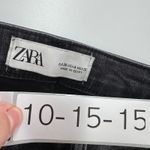 ZARA  Jeans Womens Size 4 Black Grey Skinny Dark Wash Charcoal Denim Cotton Photo 3