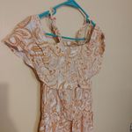 Guess Size Medium M Pomelo Orange Paisley Long Jumpsuit NEW NWT Comfy Photo 8