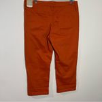Coldwater Creek Mid Rise Cropped Straight Leg Jeans In Bright Amber Size 14P Photo 2