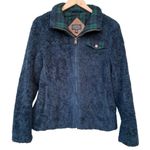 Pendleton Deep Pile Soft Sherpa Jacket Medium Blue Green Night Watch Pla… Photo 0