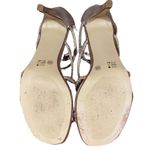 Chinese Laundry  GOLD sparkly Open Toe Metallic Strappy Heels Size 8M Photo 6