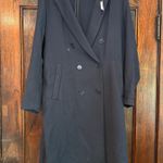 H&M  Trench Coat Black Long Photo 1
