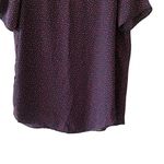 Banana Republic Navy Red Hearts Novelty Print Short Sleeves Crewneck Flowy Light Photo 3