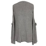 American Eagle  Outfitters Cold Shoulder Sweater Knit Tie Bell Fairy Sleeve Large Photo 3