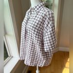 Vintage Gitano White Red Blue Short Sleeve Cotton Button Back Cotton Shirt 18W Photo 1