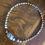 Handcrafted marble genuine picture jasper carnelian citrine stone necklace Tan Photo 9