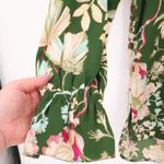 Kaari Blue Anthropologie Floral Tunic Top Green Boho Business Casual Size M Photo 6