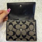 Coach Black Canvas Wallet Photo 5